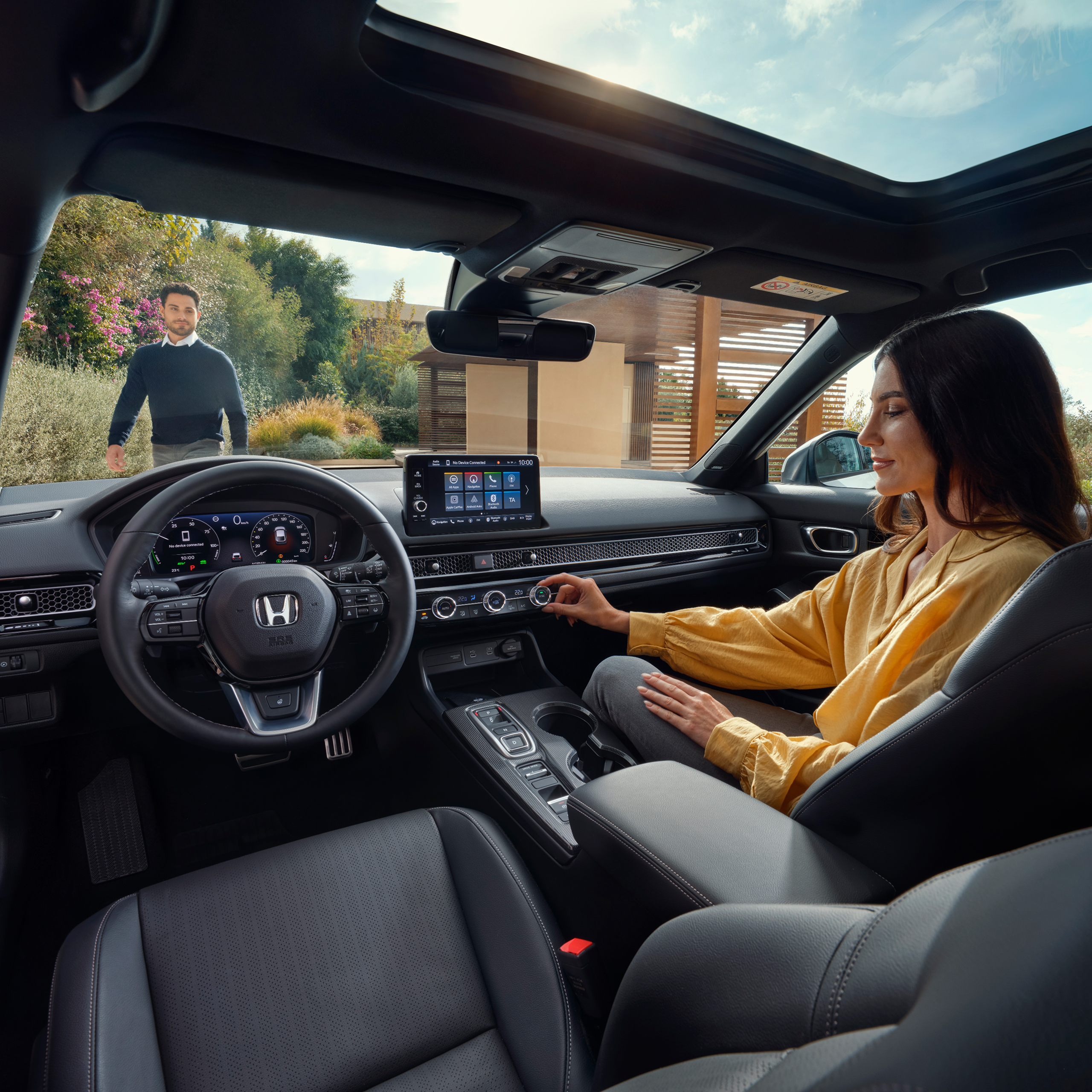 Women using Honda CONNECT 